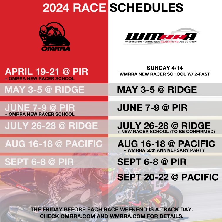 2024 Race Schedule – OMRRA